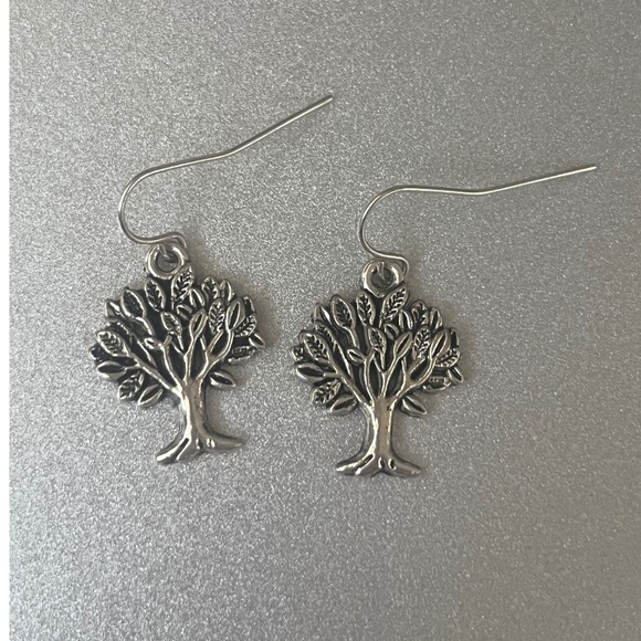 New -Tree of Life Sterling Silver Dangle Earrings Nature Inspired Boho Jewelry - Picture 11 of 11